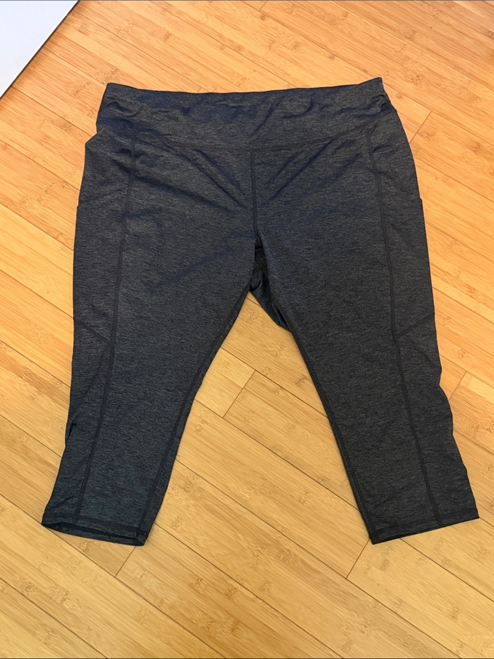 Dark Gray Active Capri Leggings